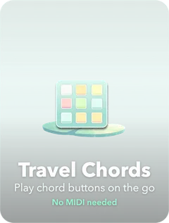 Travel Chords mode — chord reference browser by level